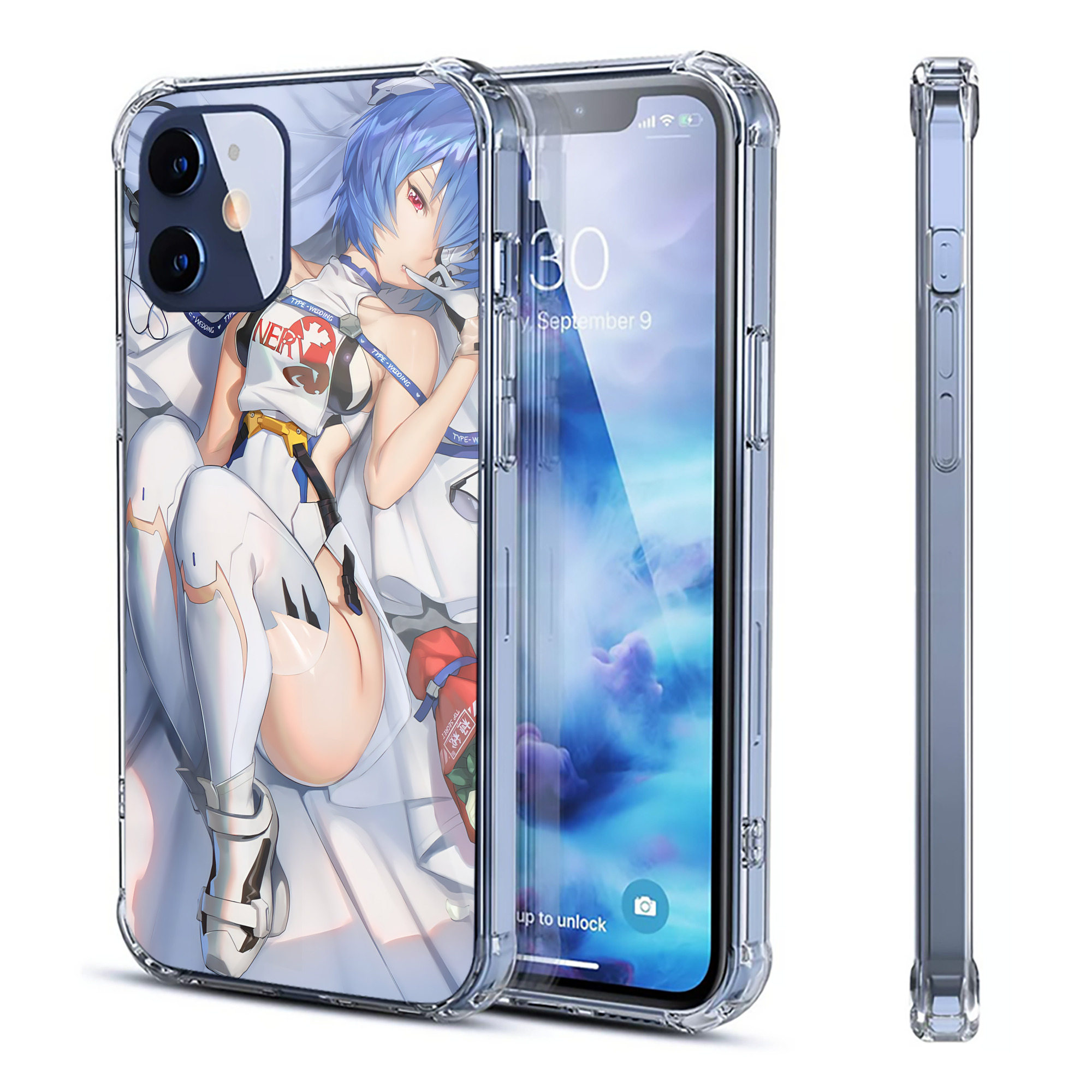 （画像用） EVA 新世紀エヴァンゲリオン 【iPhone 12シリーズ対応】透明スマホケース（クリアソフトケース）